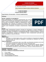 Plano de Ensino - Análise Do Comportamento Aplicada I