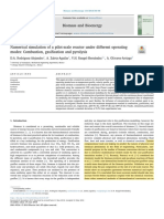 Numerical Simulation of A Pilot-Scale Reactor Under Different Operating