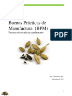 MANUAL DE BUENAS PRÁCTICAS DE MANUFACTURA (Proceso de Secado de Cardamomo)