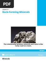 Rock Forming Minerals and Igneous Rocks