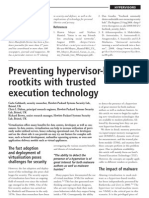 Preventing Hypervisor-Based Rootkits With Trusted Execution Technology