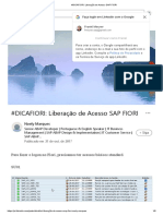 Liberação de Acesso SAP FIORI