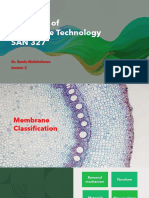 Lecture # 2 - Membrane Classification