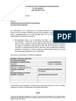 Certificado de Ingresos para Trabajadores Independientes No Declarante