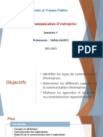 Communication D'entreprise BTP1