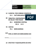 Apertura Asiento Contable 11 Diciembre 2022