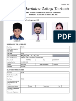 La Martiniere College Lucknow: Application For Registration of Admission Nursery - Academic Session 2023-2024