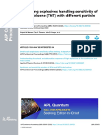 Examining Explosives Handling Sensitivity of Trinitrotoluene (TNT) With Different Particle Sizes