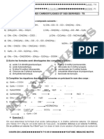 Serie N°1: Acides Carboxyliques Et Ses Derivees - TS: Nommer Les Composés Suivants