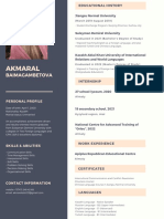 Akmaral B CV