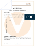 Class 12 Chemistry Revision Notes Haloalkanes and Haloarenes