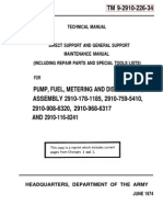 Fuel Metering Pump Maint and Repair TM9-2910-226-34