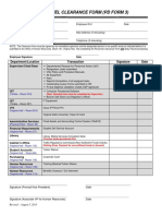 HR Employee Clearance Form