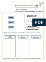 Ficha de Ciencia y Tecnologia - Materiales Estados