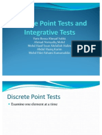 Discrete Point Tests and Integrative