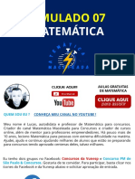 Simulado 7. Matemática (1) - 1