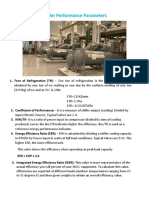 Chiller Performance Parameters