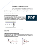 Neutral Shift and Arcing Ground in Power System