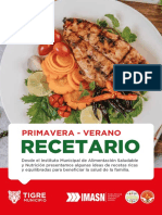 Recetario Primavera Verano IMASN