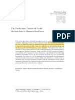 The Purification Process of Death Mortuary Rites in A Japanese Rural Town