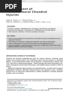 Management of Patellofemoral Chondral Injuries