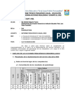 Informe Técnico Pedagógico-2022