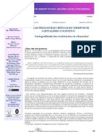 Las Pedagogías Críticas en Tiempos Del Capitalismo Cognitivo