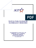 Acp-Manual Manejo Materiales y Desechos 2014