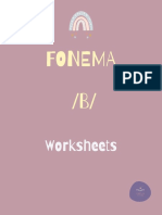 Worksheets. Fonema B