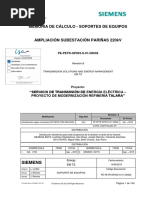 Memoria de Cálculo - Soportes de Equipos: Siemens