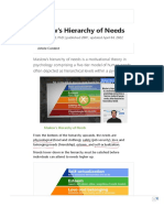 Maslows Heirarchy