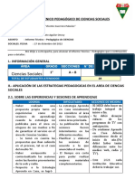 Informe Tecnico Pedagogico de Ciencias Sociales