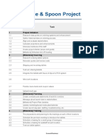 Activity Template Project Plan