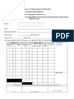 Annexure I (Evaluation Form)