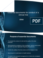 Essentail Documents For Conduct of A Clinical Trial