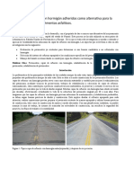 Capas de Refuerzo Con Hormigón Adheridos Como Alternativa para La Rehabilitación de Pavimentos Asfalticos.