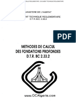 Calcule Des Fondation Profond