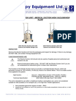 Therapy User Instructions ELECTRIC SUCTION UNIT