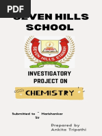 Chemistry Investigatory Project Class 12