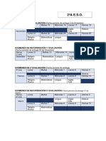 Calendario de Examenes 2º A Eso-1