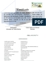 Certificado Eletricista Alexandre