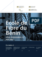 Ecole de La Fibre Benin - Lettre Info 2 - Avril 2020