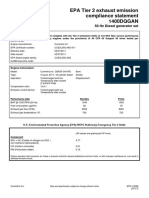 EPA Tier 2 Exhaust Emission Compliance Statement 1400DQGAN: 50 HZ Diesel Generator Set