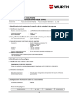 Ficha de Datos de Seguridad Limpia Radiador Biodegradable 250ML