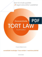 Tort Law Concentrate Law Revision and Study Guide 4th Edition by Carol Brennan