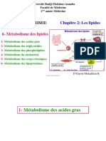 Metabolisme Des Lipides