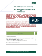 Instrucciones PEC Psicologia Social 2022 23