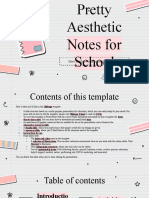 Pretty Aesthetic Notes For School - by Slidesgo