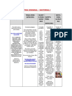 Planejamento Semanal de 17 de Maio - Maternal 1