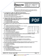 Devoir de Contrôle N°2 - SVT - Bac Sciences Exp (2019-2020) Mme ADEL NEJIA